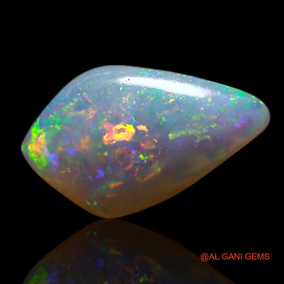 0.50 Cts Unheated Australian Fire Opal Loose Gemstone Fancy Cabochon Natural 8x5x2 mm AG-343