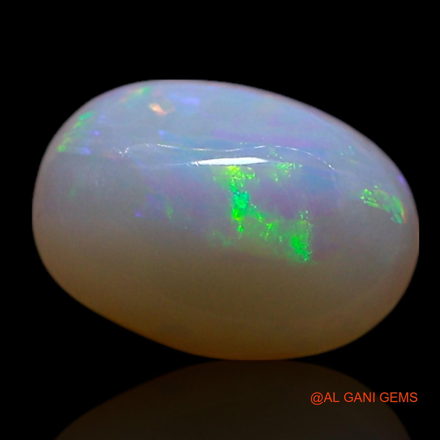 0.80 Cts Natural Australian Fire Opal Loose Gemstone Oval Cabochon 7x5x3 mm AG-344
