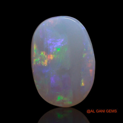 0.80 Cts Natural Australian Fire Opal Loose Gemstone Oval Cabochon 7x5x3 mm AG-344