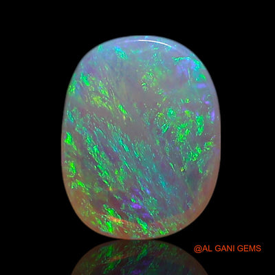 0.60 Cts Natural Australian Fire Opal Loose Gemstone Oval Cabochon 7x5x2 mm AG-345