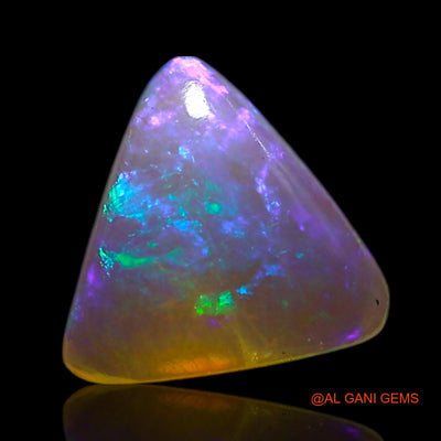 Natural Untreated Fire Opal Loose Gemstone Trillion Cabochon From Australia 0.60 Cts 6x6x2 mm AG-346