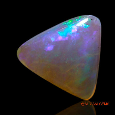 Natural Untreated Fire Opal Loose Gemstone Trillion Cabochon From Australia 0.60 Cts 6x6x2 mm AG-346