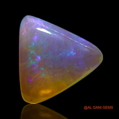 Natural Untreated Fire Opal Loose Gemstone Trillion Cabochon From Australia 0.60 Cts 6x6x2 mm AG-346