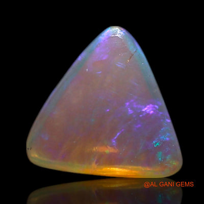 Natural Untreated Fire Opal Loose Gemstone Trillion Cabochon From Australia 0.60 Cts 6x6x2 mm AG-346