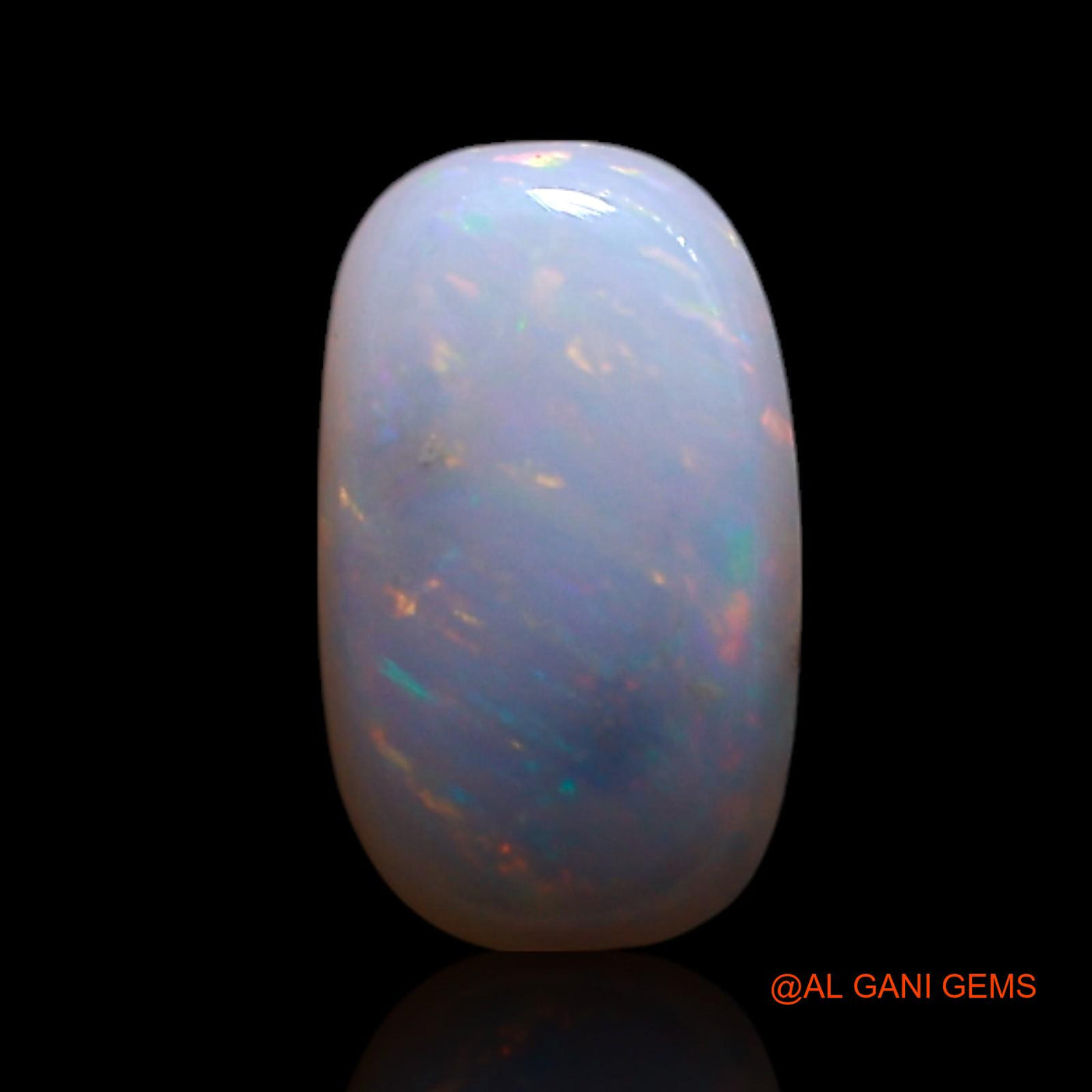 0.50 Cts Natural Australian Fire Opal Loose Gemstone Oval Cabochon 8x4x2 mm AG-347