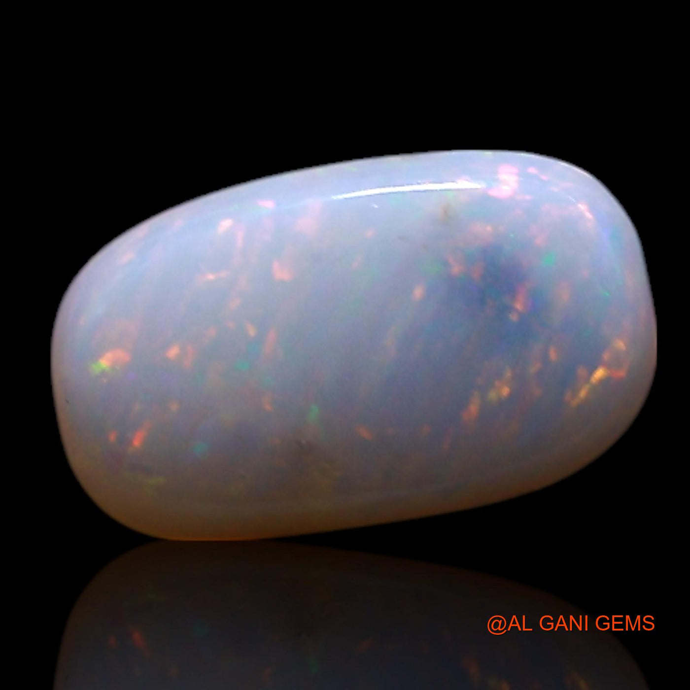 0.50 Cts Natural Australian Fire Opal Loose Gemstone Oval Cabochon 8x4x2 mm AG-347