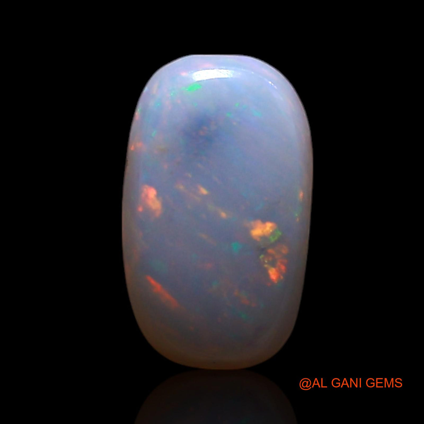 0.50 Cts Natural Australian Fire Opal Loose Gemstone Oval Cabochon 8x4x2 mm AG-347