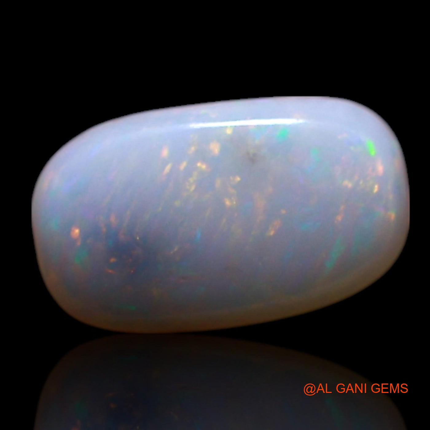 0.50 Cts Natural Australian Fire Opal Loose Gemstone Oval Cabochon 8x4x2 mm AG-347