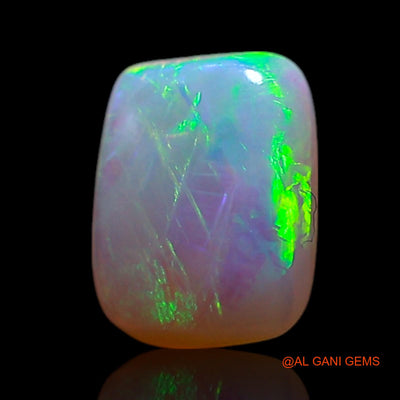 0.70 Cts Unheated Australian Fire Opal Loose Gemstone Square Cabochon Natural 7x5x2 mm AG-348