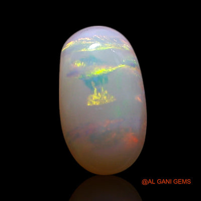 0.60 Cts Natural Australian Fire Opal Loose Gemstone Oval Cabochon 8x4x2 mm AG-350