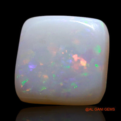 Natural Fire Opal Gemstone 0.60 Cts Loose Square Cabochon From Australia 6x6x1 mm AG-351