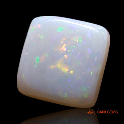 Natural Fire Opal Gemstone 0.60 Cts Loose Square Cabochon From Australia 6x6x1 mm AG-351