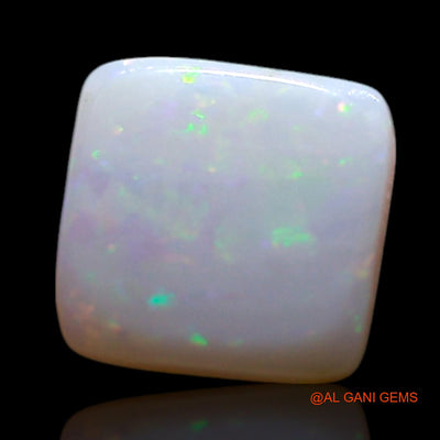 Natural Fire Opal Gemstone 0.60 Cts Loose Square Cabochon From Australia 6x6x1 mm AG-351