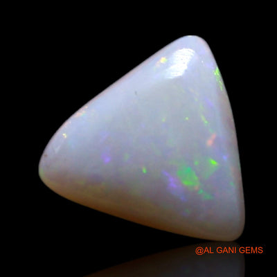 Natural Untreated Fire Opal Loose Gemstone Trillion Cabochon From Australia 0.50 Cts 6x6x2 mm AG-352