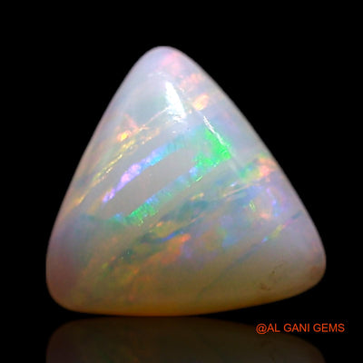 Natural Fire Opal Gemstone 0.55 Cts Loose Trillion Cabochon From Australia 6x6x2 mm AG-354