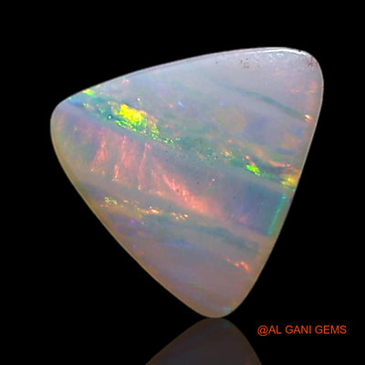 Natural Fire Opal Gemstone 0.55 Cts Loose Trillion Cabochon From Australia 6x6x2 mm AG-354