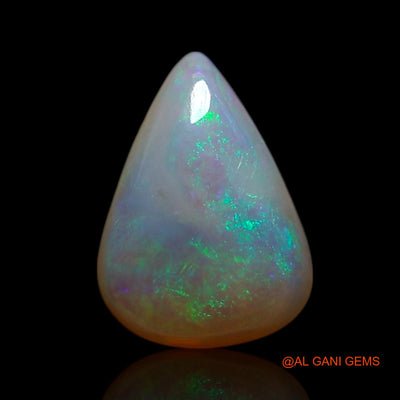 0.50 Cts Natural Australian Fire Opal Loose Gemstone Pear Cabochon 7x5x2 mm AG-356