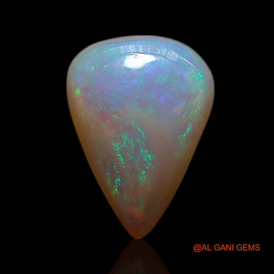 0.50 Cts Natural Australian Fire Opal Loose Gemstone Pear Cabochon 7x5x2 mm AG-356
