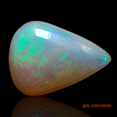 0.50 Cts Natural Australian Fire Opal Loose Gemstone Pear Cabochon 7x5x2 mm AG-356