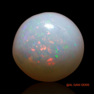 0.80 Cts Natural Australian Fire Opal Round Cabochon Loose Gemstone For Jewelry 6x6x3 mm AG-357
