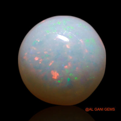 0.80 Cts Natural Australian Fire Opal Round Cabochon Loose Gemstone For Jewelry 6x6x3 mm AG-357