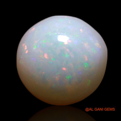 0.80 Cts Natural Australian Fire Opal Round Cabochon Loose Gemstone For Jewelry 6x6x3 mm AG-357