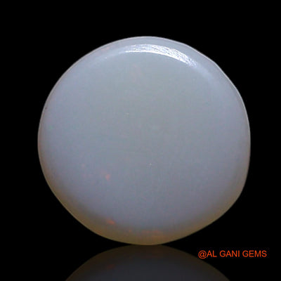 0.80 Cts Natural Australian Fire Opal Round Cabochon Loose Gemstone For Jewelry 6x6x3 mm AG-357