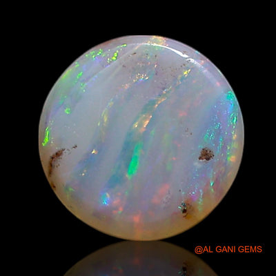 0.90 Cts Natural Australian Fire Opal Loose Gemstone Round Cabochon 6x6x3 mm AG-359