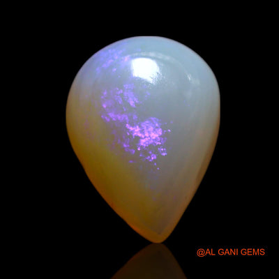 3.00 Cts Unheated Australian Fire Opal Loose Gemstone Pear Cabochon Natural 11x8x5 mm AG-35