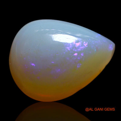 3.00 Cts Unheated Australian Fire Opal Loose Gemstone Pear Cabochon Natural 11x8x5 mm AG-35