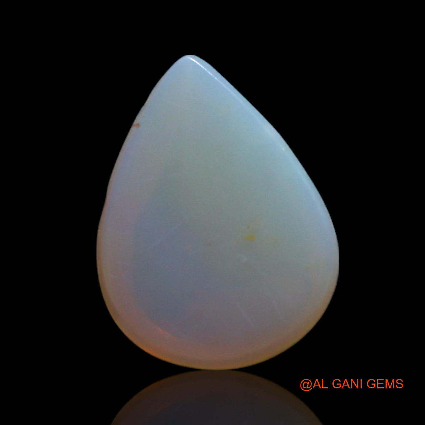 3.00 Cts Unheated Australian Fire Opal Loose Gemstone Pear Cabochon Natural 11x8x5 mm AG-35