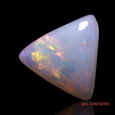 Natural Untreated Fire Opal Loose Gemstone Trillion Cabochon From Australia 0.40 Cts 6x6x1 mm AG-360