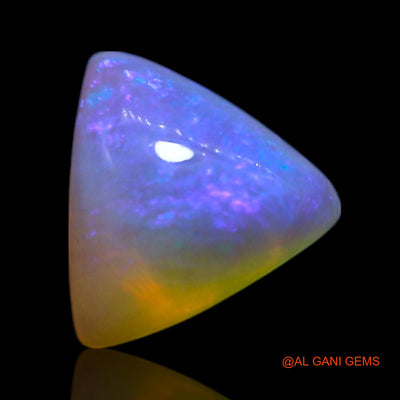 Natural Untreated Fire Opal Loose Gemstone Trillion Cabochon From Australia 0.70 Cts 6x6x3 mm AG-361