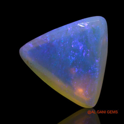 Natural Untreated Fire Opal Loose Gemstone Trillion Cabochon From Australia 0.70 Cts 6x6x3 mm AG-361