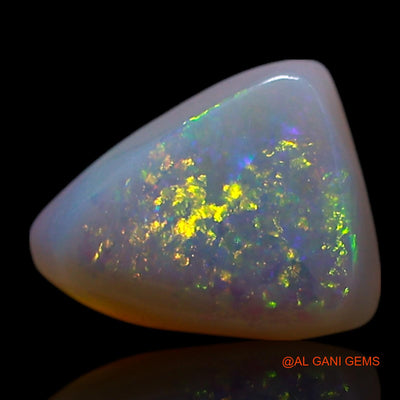 Natural Untreated Fire Opal Loose Gemstone Trillion Cabochon From Australia 0.80 Cts 7x5x2 mm AG-362
