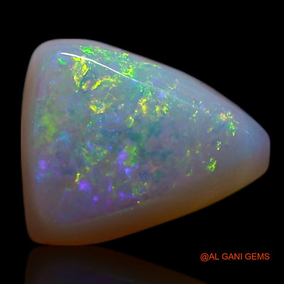 Natural Untreated Fire Opal Loose Gemstone Trillion Cabochon From Australia 0.80 Cts 7x5x2 mm AG-362