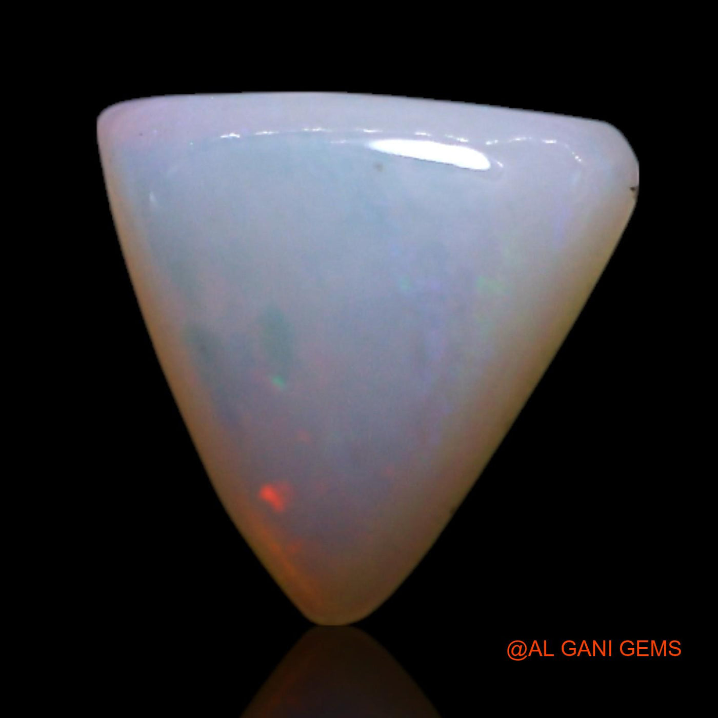 0.50 Cts Natural Australian Fire Opal Loose Gemstone Trillion Cabochon 6x6x2 mm AG-363