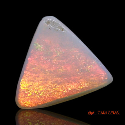 0.50 Cts Natural Australian Fire Opal Loose Gemstone Trillion Cabochon 6x6x2 mm AG-363