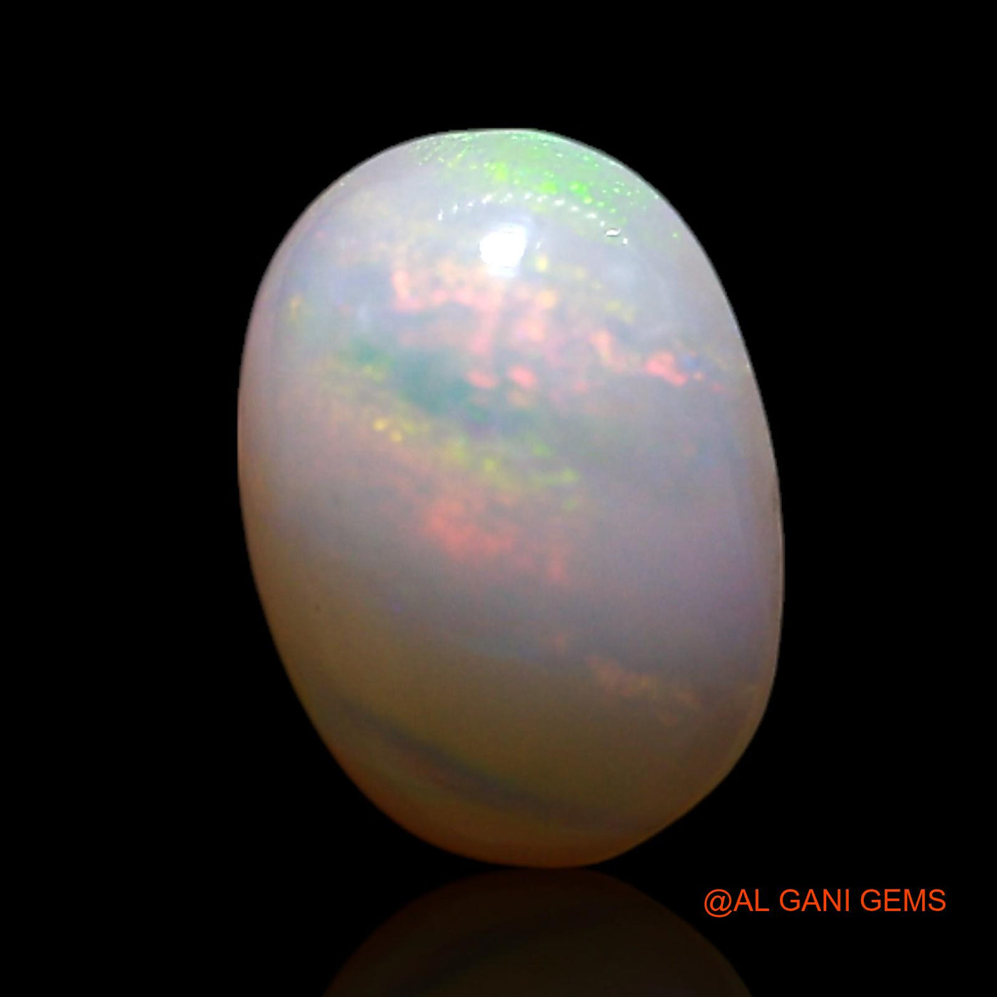 0.60 Cts Natural Australian Fire Opal Oval Cabochon Loose Gemstone For Jewelry 7x5x2 mm AG-364
