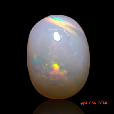 0.60 Cts Natural Australian Fire Opal Oval Cabochon Loose Gemstone For Jewelry 7x5x2 mm AG-364