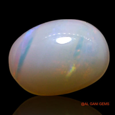 0.60 Cts Natural Australian Fire Opal Oval Cabochon Loose Gemstone For Jewelry 7x5x2 mm AG-364