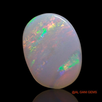 0.60 Cts Natural Australian Fire Opal Oval Cabochon Loose Gemstone For Jewelry 7x5x2 mm AG-364