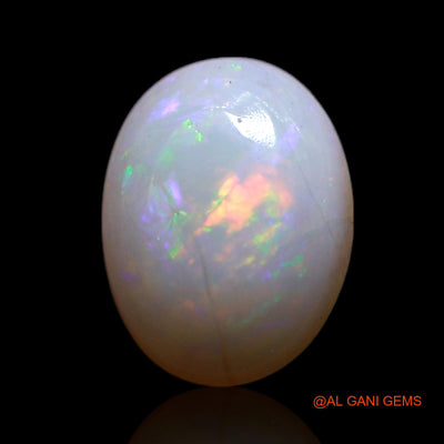 0.60 Cts Unheated Australian Fire Opal Loose Gemstone Oval Cabochon Natural 7x5x2 mm AG-365