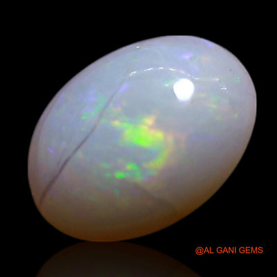 0.60 Cts Unheated Australian Fire Opal Loose Gemstone Oval Cabochon Natural 7x5x2 mm AG-365