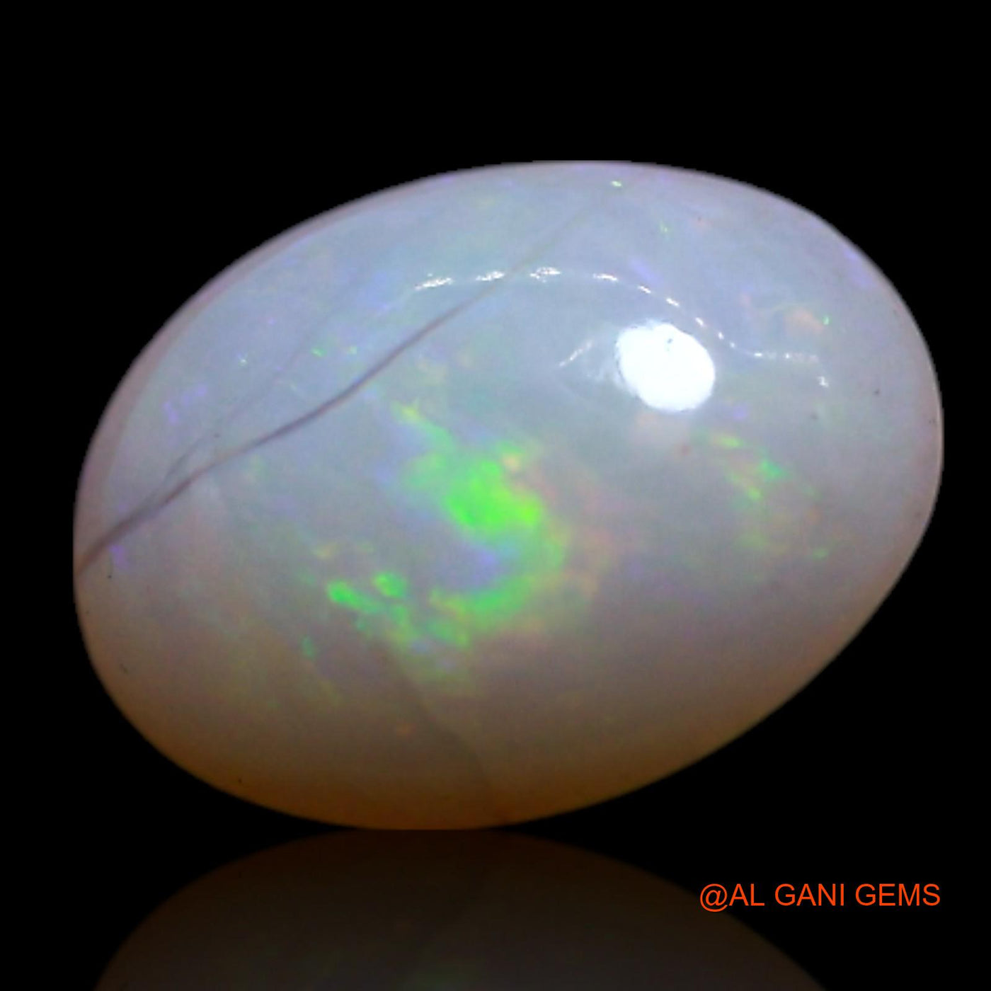 0.60 Cts Unheated Australian Fire Opal Loose Gemstone Oval Cabochon Natural 7x5x2 mm AG-365
