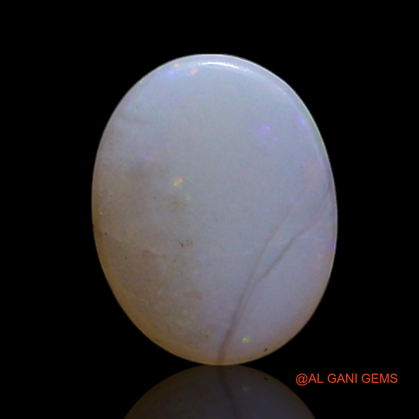 0.60 Cts Unheated Australian Fire Opal Loose Gemstone Oval Cabochon Natural 7x5x2 mm AG-365