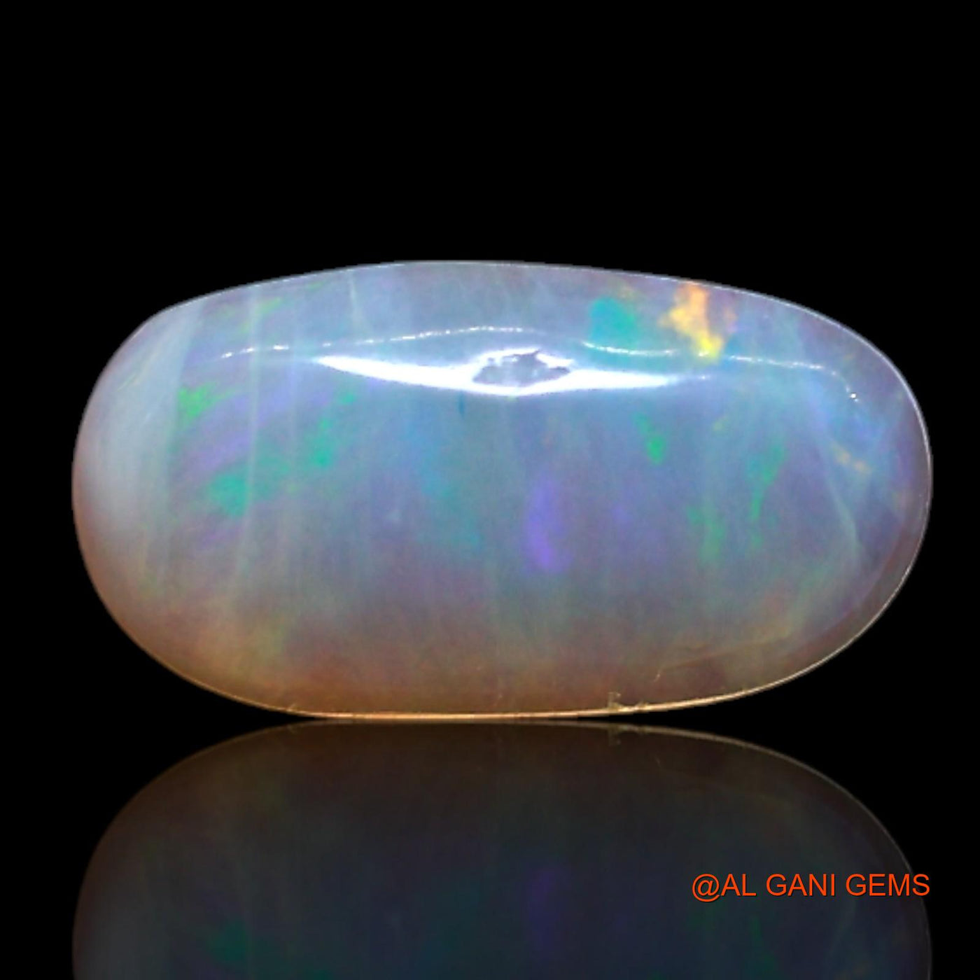 0.35 Cts Natural Australian Fire Opal Loose Gemstone Oval Cabochon 8x4x1 mm AG-366