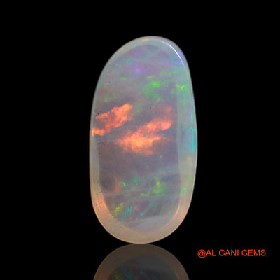 0.35 Cts Natural Australian Fire Opal Loose Gemstone Oval Cabochon 8x4x1 mm AG-366
