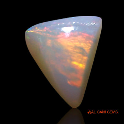 0.55 Cts Unheated Australian Fire Opal Loose Gemstone Trillion Cabochon Natural 6x5x2 mm AG-367