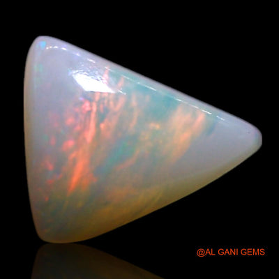 0.55 Cts Unheated Australian Fire Opal Loose Gemstone Trillion Cabochon Natural 6x5x2 mm AG-367
